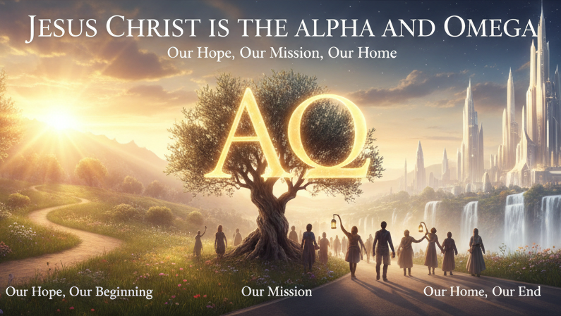 Jesus Christ: The Alpha and Omega—Our Hope, Our Mission, Our Home - image banner